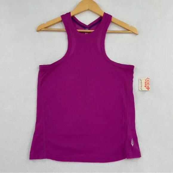 -FP Movement by Free People Very Varsity Women's Ribbed Sheer Tank Top NWT XS - Picture 14 of 15